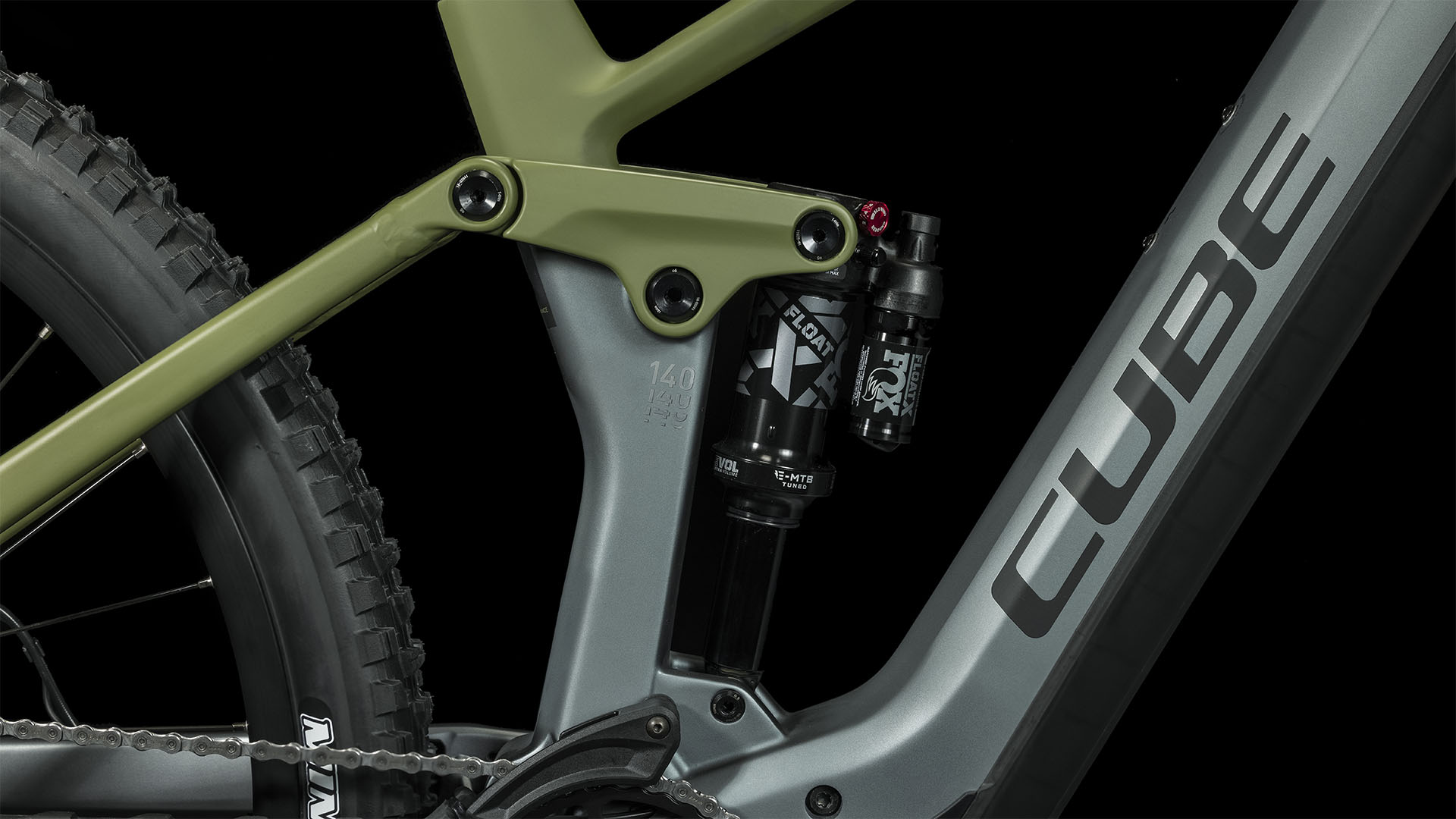 Cube Stereo Hybrid 140 Hpc Tm 750 Flashgrey N Olive