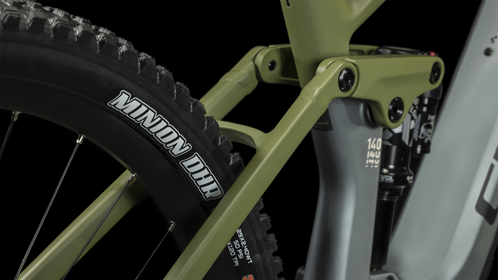 Cube Stereo Hybrid 140 Hpc Tm 750 Flashgrey N Olive