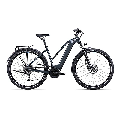CUBE TOURING HYBRID ONE 500 TRAPÈZE GRIS/BLEU 2022