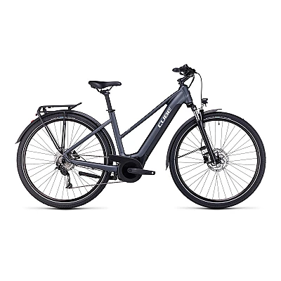 CUBE TOURING HYBRID ONE 500 TRAPÈZE GRIS/BLANC 2023