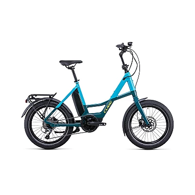 CUBE COMPACT SPORT HYBRID 500 BLEU/JAUNE 2022