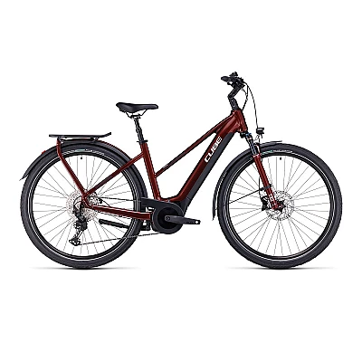 CUBE TOURING HYBRID EXC 625 TRAPÈZE ROUGE/BLANC 2023