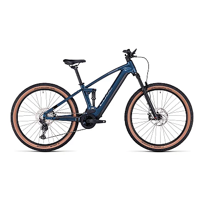 CUBE STEREO HYBRID 120 RACE 750 PÉTROLE/CHROME 2023