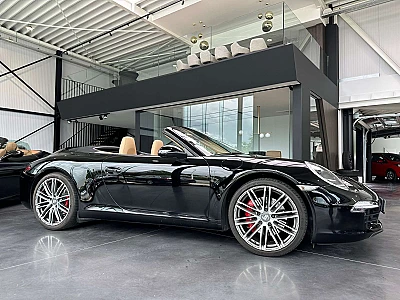 Porsche 911 991 2S Cabrio 3.8i PDK,Beige leder,Sport Chrono