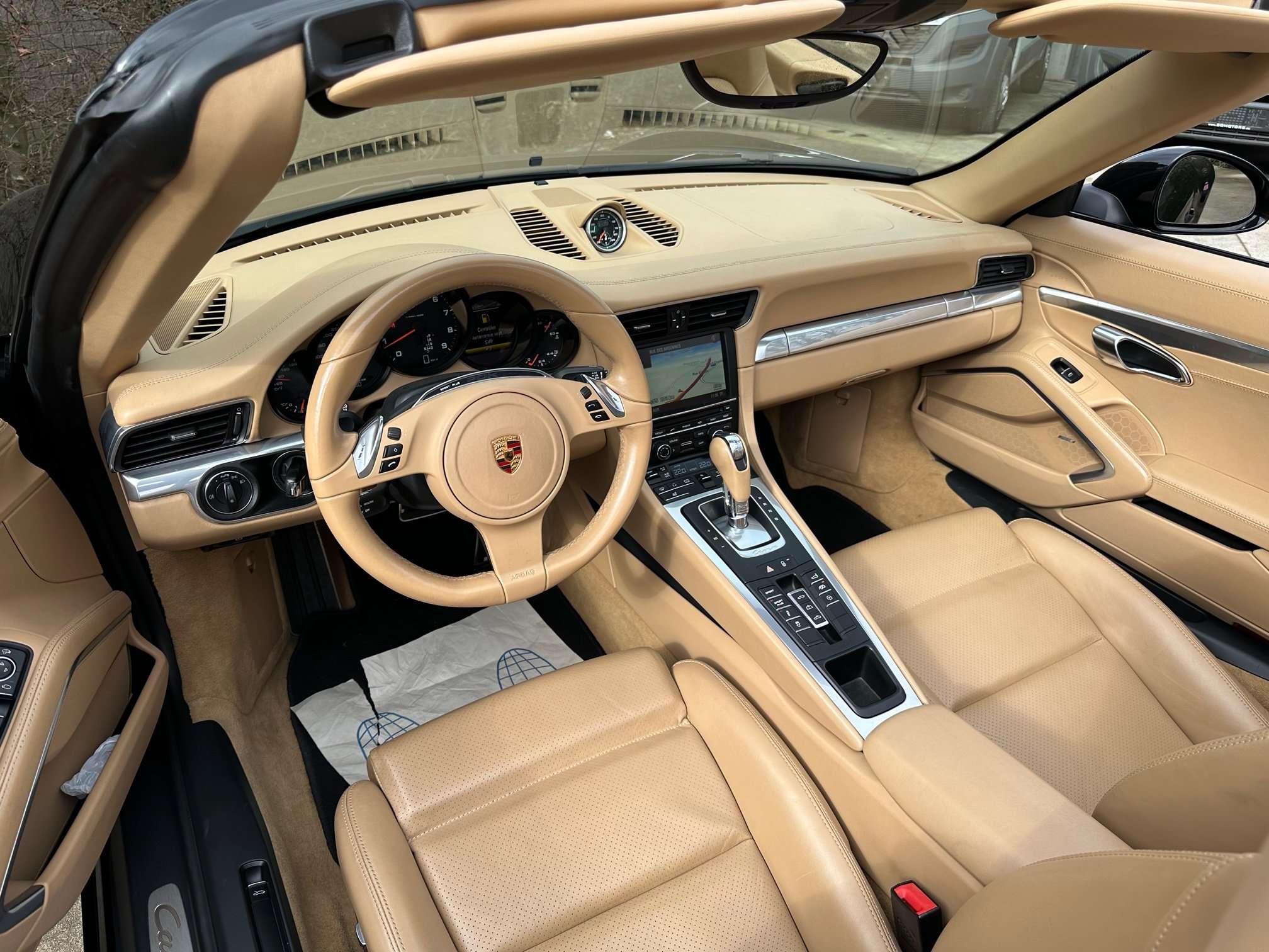Porsche 911 991 2S Cabrio 3.8i PDK,Beige leder,Sport Chrono
