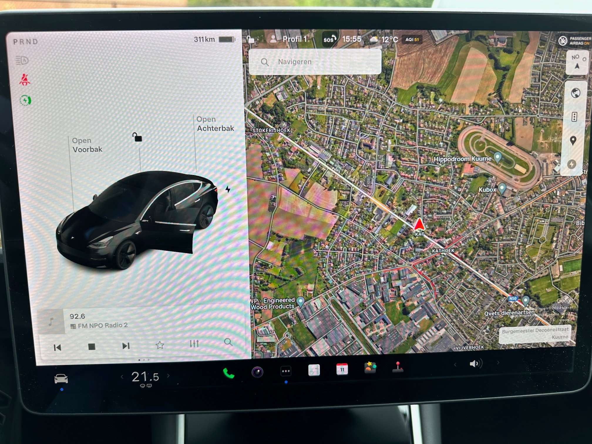 Tesla Model 3 50 kWh SR+ , 18.925 +BTW ,Garant. tot 10/2028