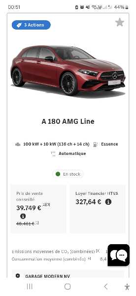 Mercedes-Benz Classe A IV BERLINE 180 AMG LINE 7G-DCT