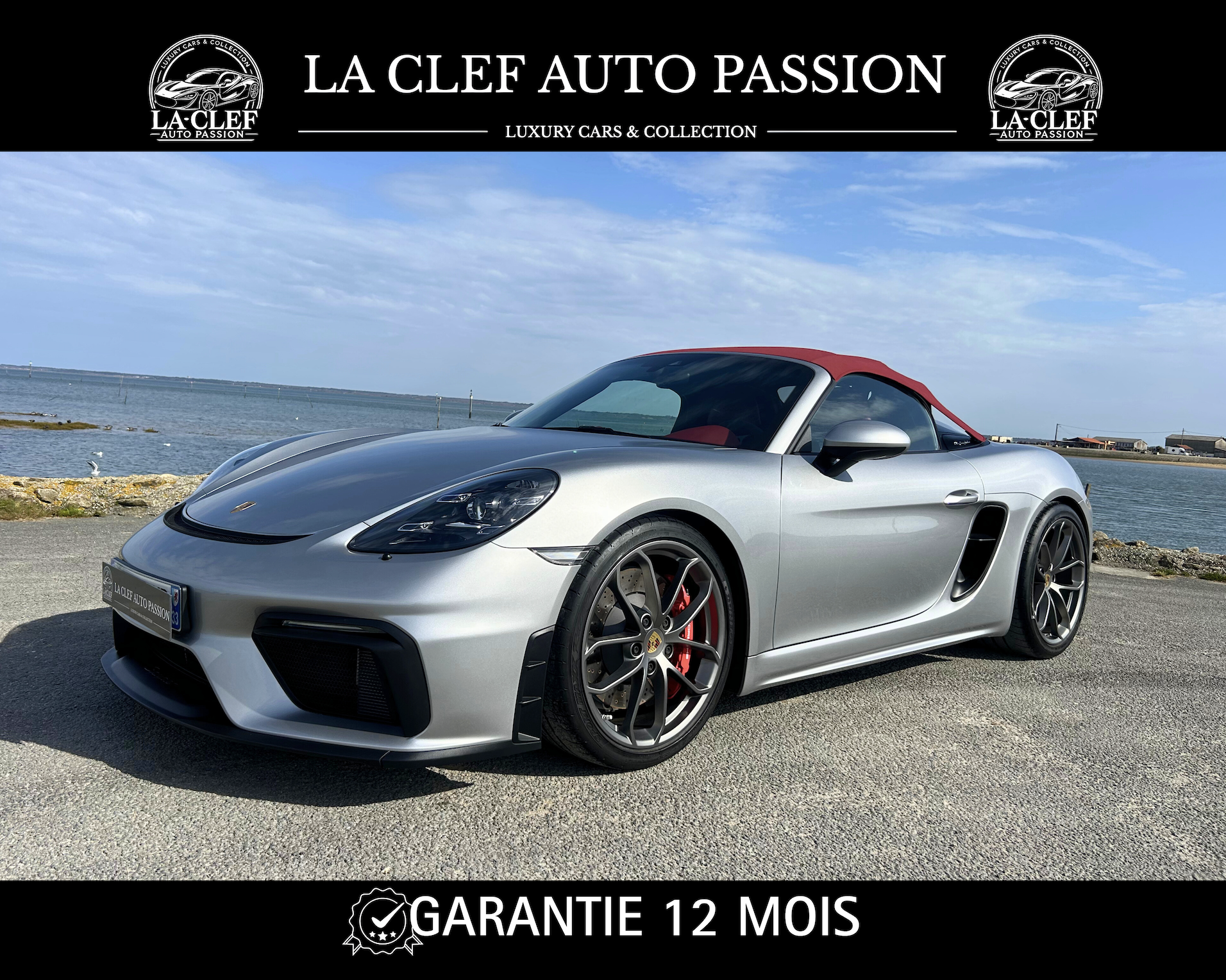 Porsche 718 SPYDER 420CH BVM 6 GARANTIE 12 MOIS + 20 000€ D'OPTION
