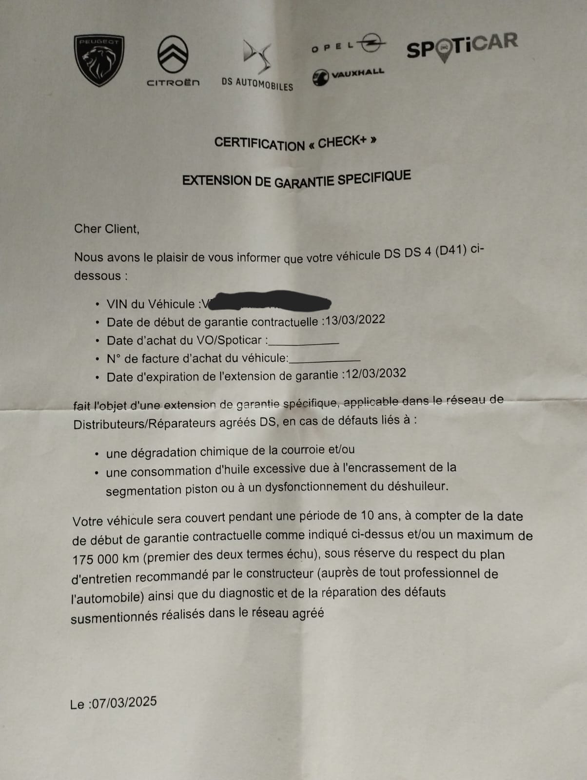 Ds 4 Citroen DS4 Garantie jusqu'en 2032 Finition Trocadéro 131cv