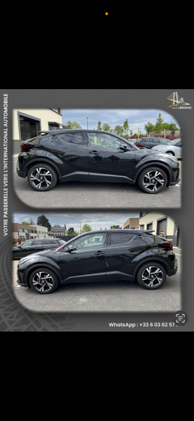 Toyota C-hr CH-R noir 2022 team deutschland 184 cv 2L hybrid 42000 km