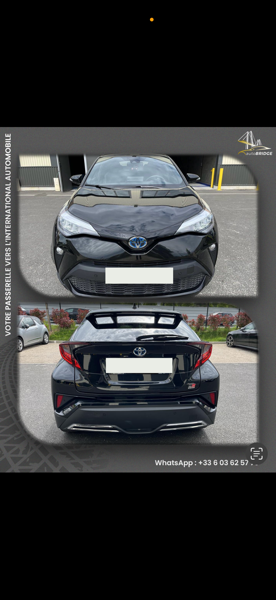 Toyota C-hr CH-R noir 2022 team deutschland 184 cv 2L hybrid 42000 km