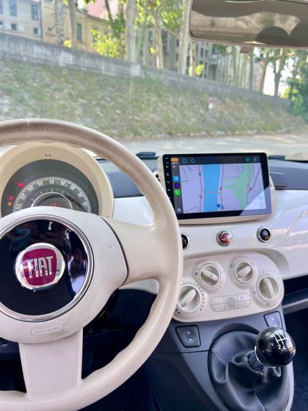 Fiat 500 Fiat 500 pop 1.2 2008 CarPlay 2025 voiture blanche