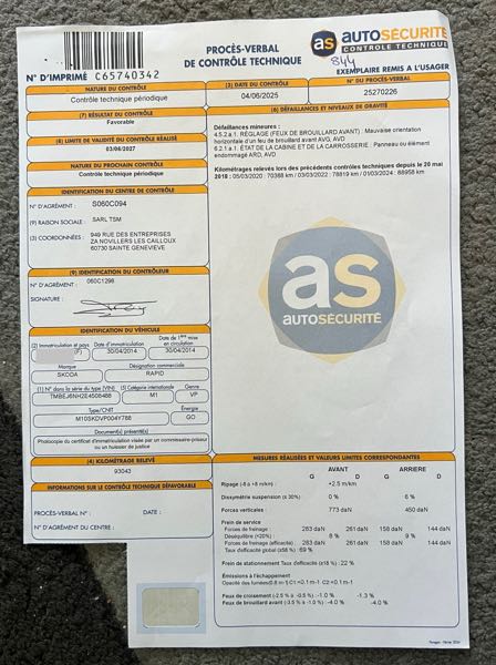 Skoda Rapid Skoda Rapid 1.6 TDI de 2014 en excellent état