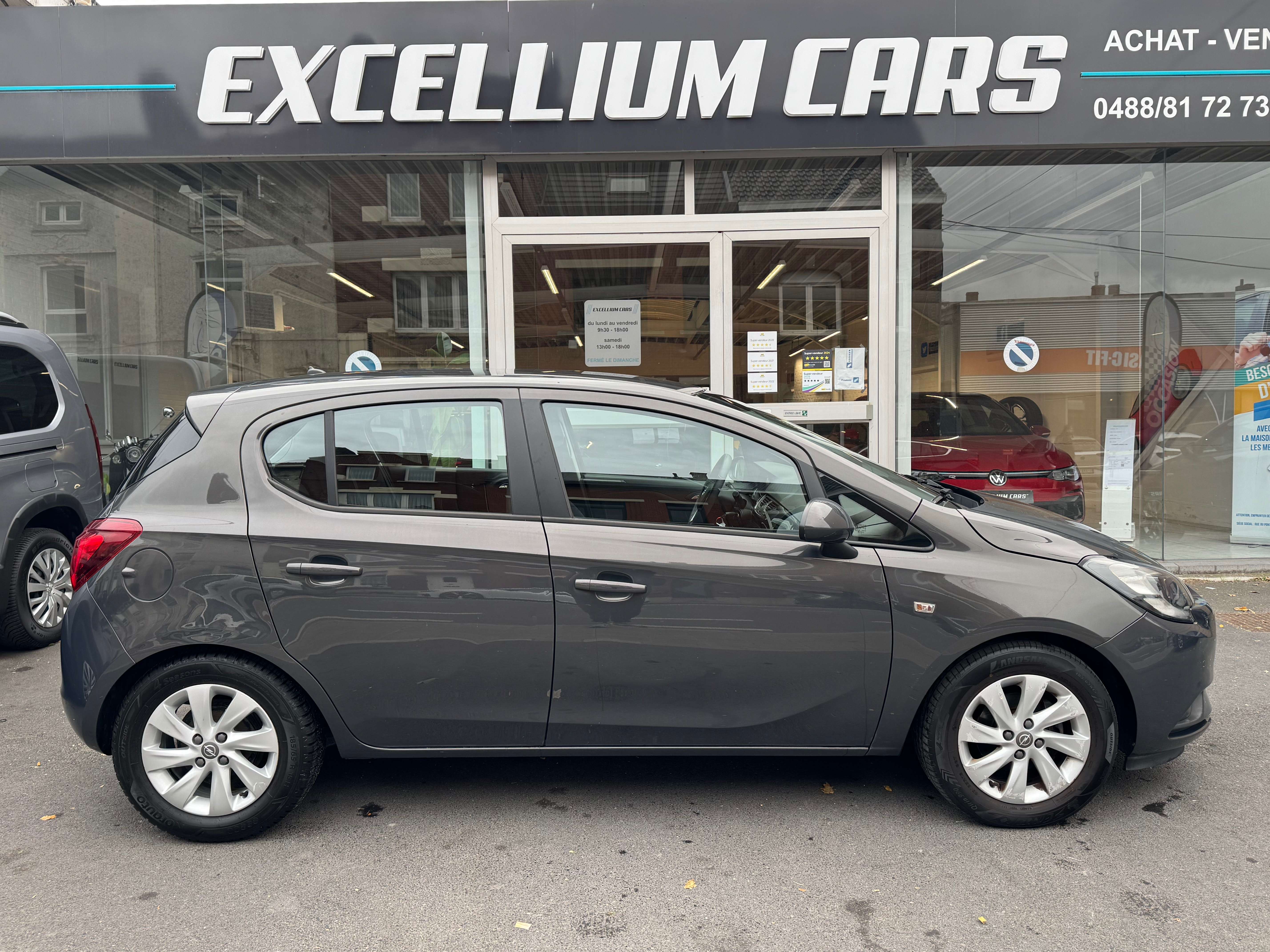 Opel Corsa 1.2i Gris Nardo 5porte Jante Airco Vitres Elect Tres Propre Er6B Carnet Garantie 1 ans