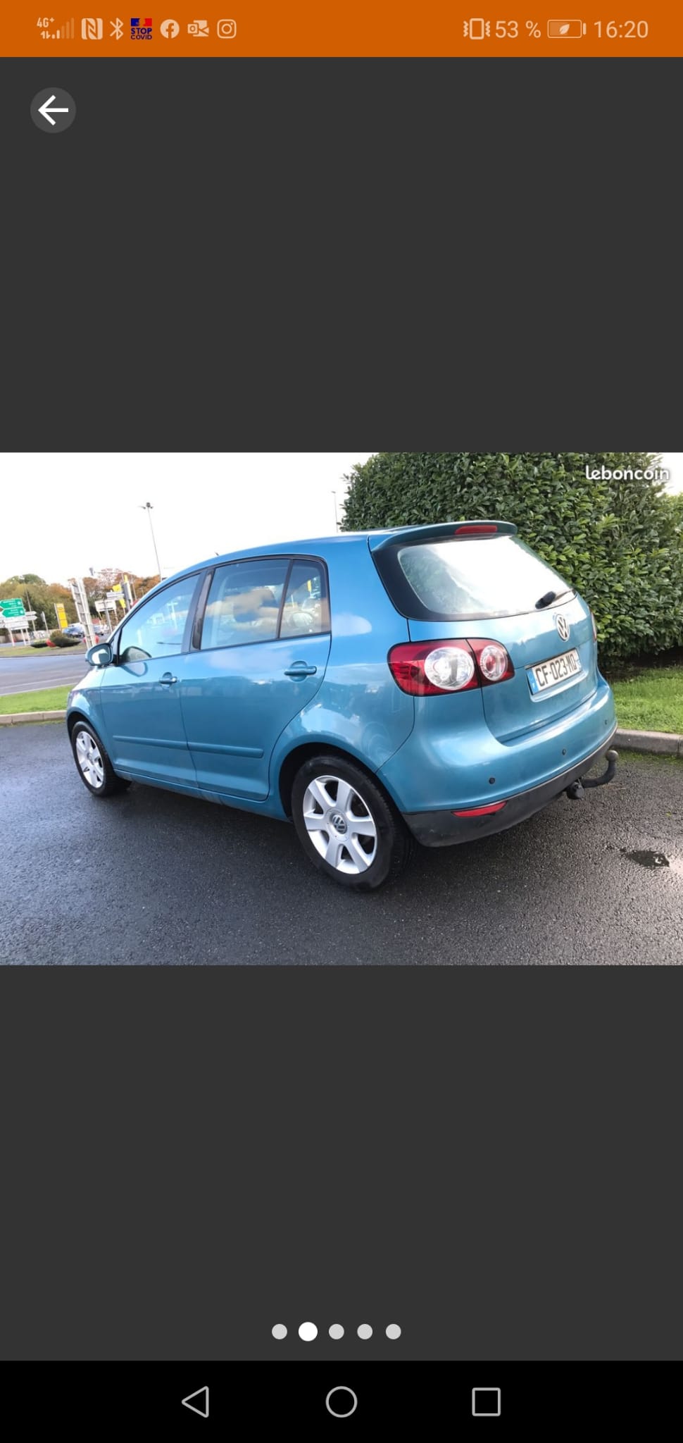 Volkswagen Golf Plus (2) 2.0 TDI 140 ch confort 5p