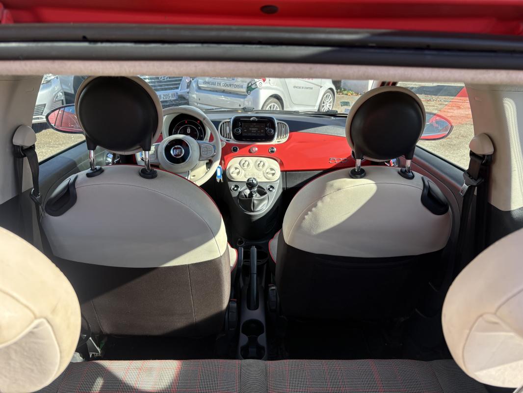 Fiat 500 69CV BVM5 TOIT PANORAMIQUE