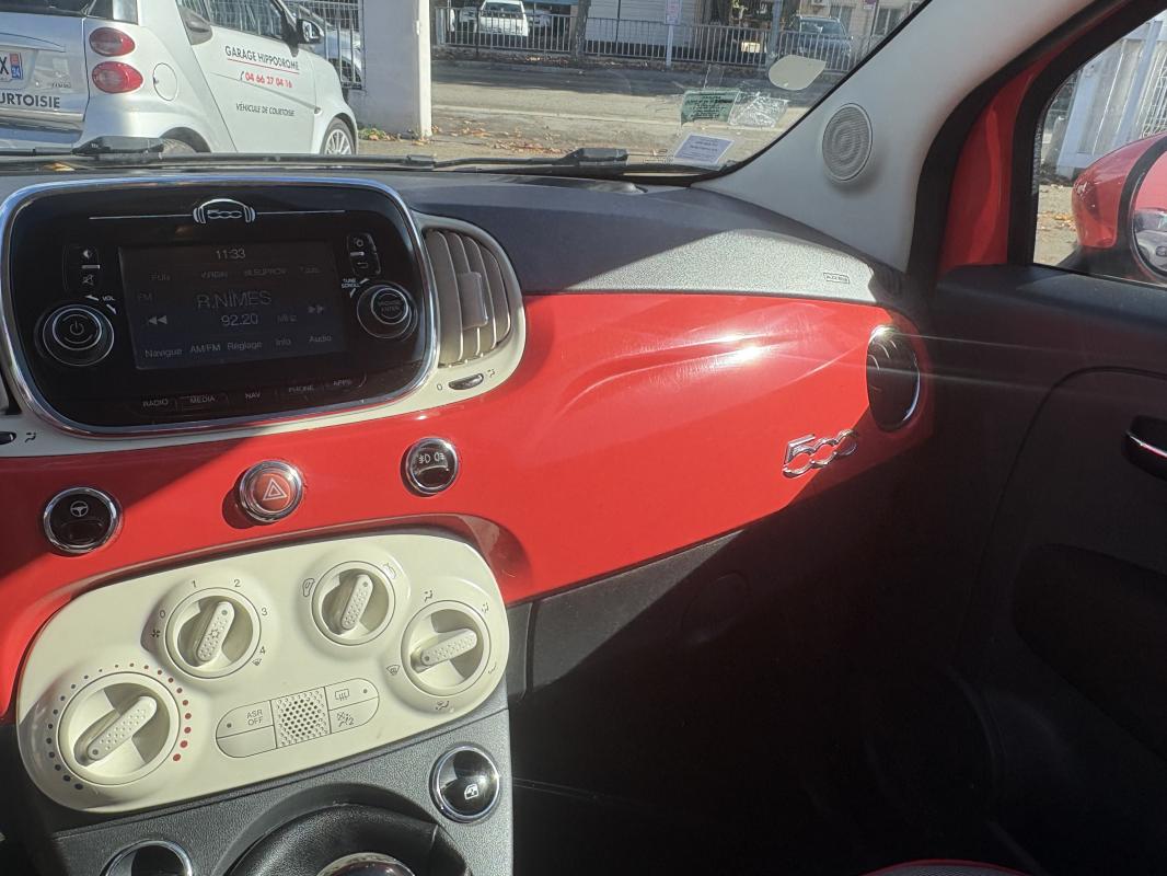Fiat 500 69CV BVM5 TOIT PANORAMIQUE