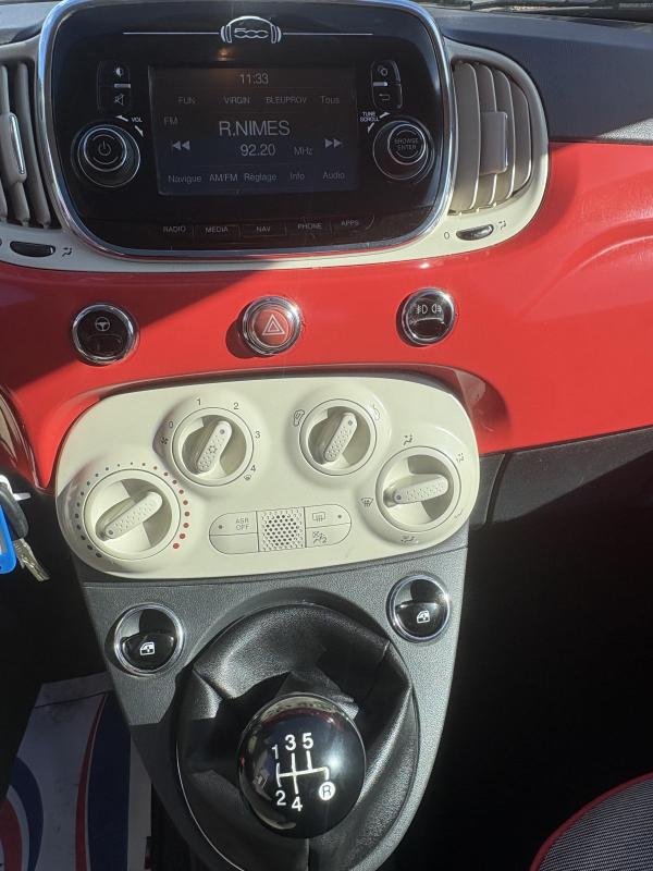 Fiat 500 69CV BVM5 TOIT PANORAMIQUE