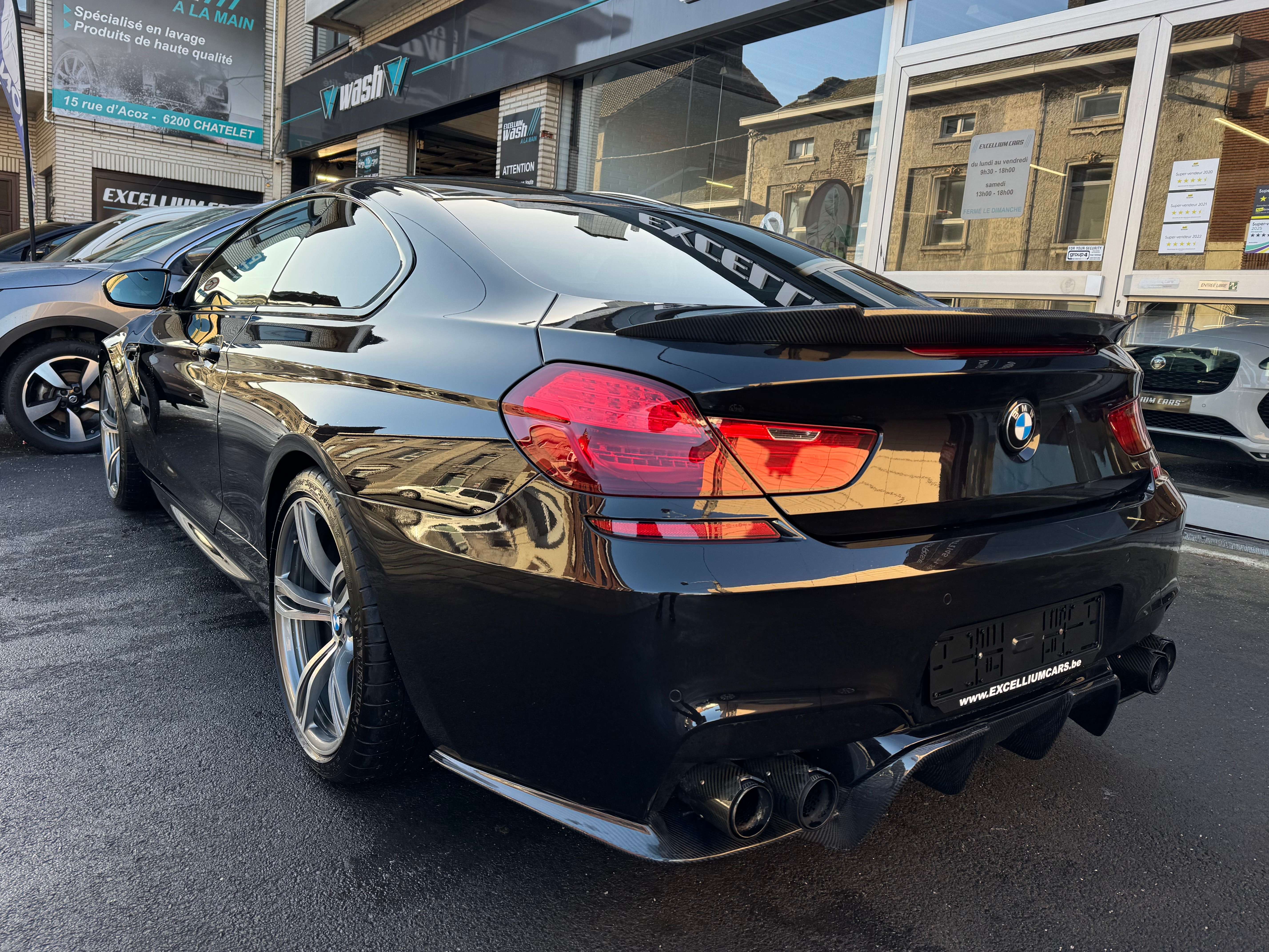 BMW M6 4.4 V8 DKG Gps Cuir Full Carbone Carnet 100%Belge