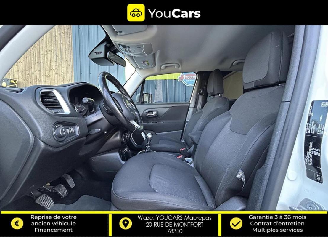 Jeep Renegade MULTIJET 1.6 CRD 120 cv ECRAN GPS - BLUETOOTH MUSIC