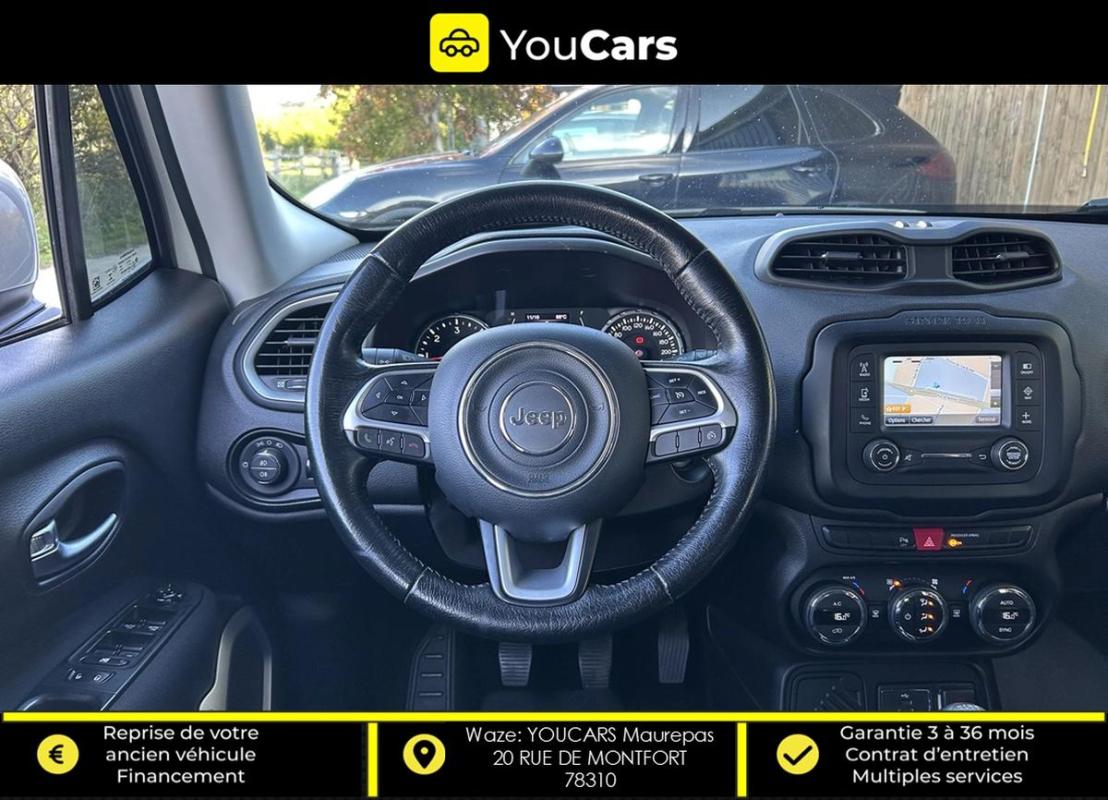 Jeep Renegade MULTIJET 1.6 CRD 120 cv ECRAN GPS - BLUETOOTH MUSIC