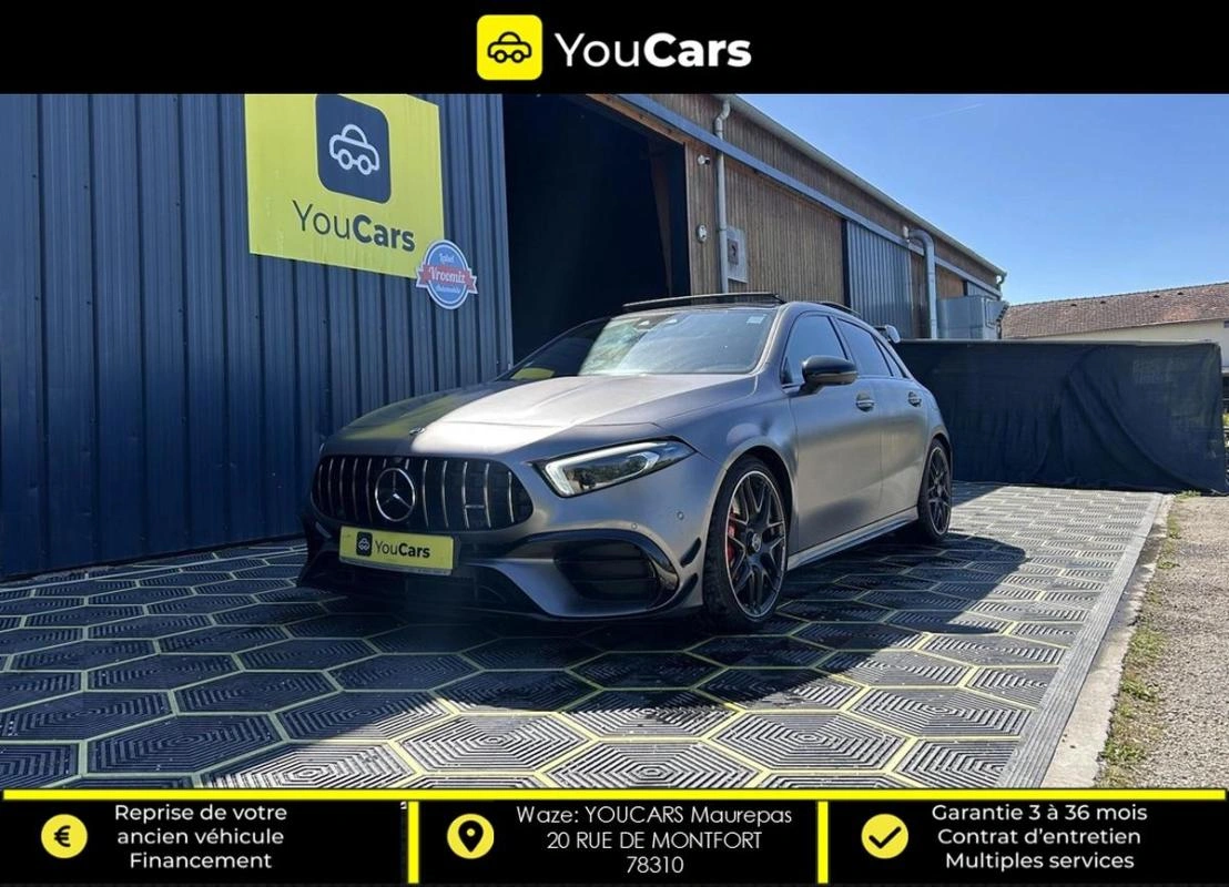 Mercedes-Benz Classe A 45 S AMG 2.0 Ti 4MATIC+ 8G-DCT 421cv PAS DE MALUS - PACK AERO SIEGES SPORT