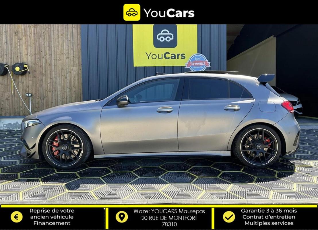Mercedes-Benz Classe A 45 S AMG 2.0 Ti 4MATIC+ 8G-DCT 421cv PAS DE MALUS - PACK AERO SIEGES SPORT