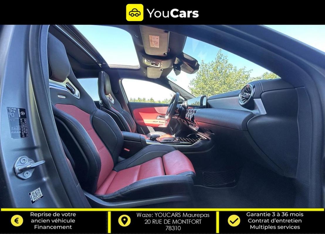 Mercedes-Benz Classe A 45 S AMG 2.0 Ti 4MATIC+ 8G-DCT 421cv PAS DE MALUS - PACK AERO SIEGES SPORT