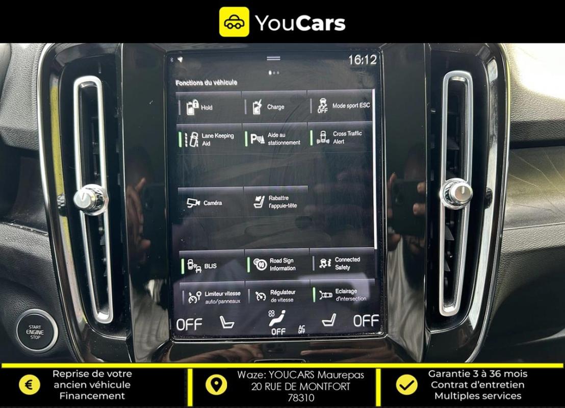 Volvo Xc40 T5 1.5 Ti 261 Plug in Hybrid DCT7 180 cv SIEGES ELECTRIQUES - HAYON MAIN LIBRE GPS
