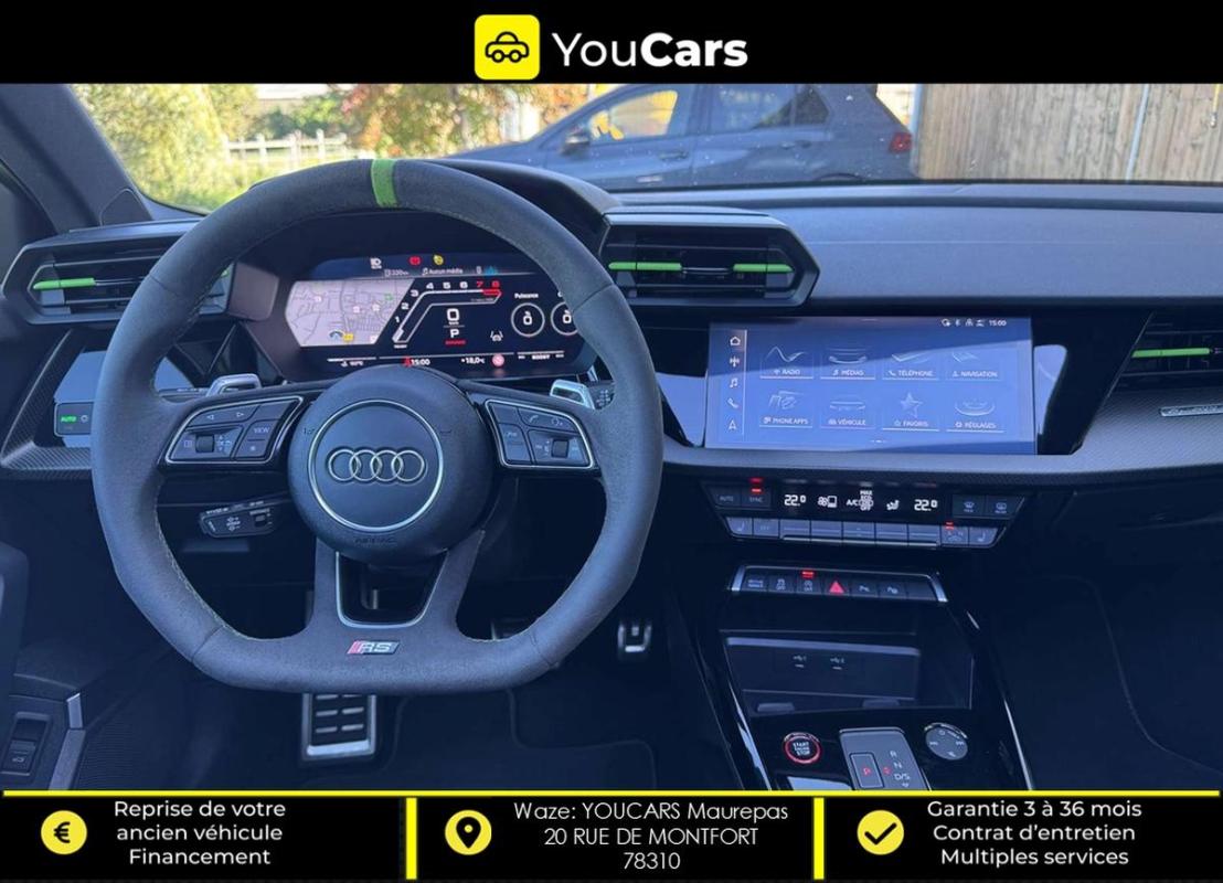 Audi RS3 2.5 TFSi Quattro S-Tronic 400 cv Boîte auto - PAS DE MALUS FULL OPTIONS
