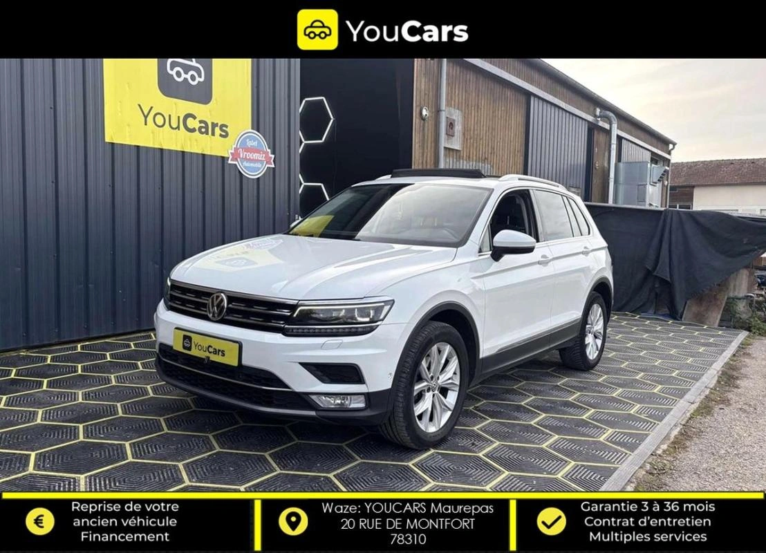 Volkswagen Tiguan 2.0 TDi CARAT 4Motion DSG7 150 cv Boîte auto ENTRETIEN VOLKSWAGEN TOIT OUVRANT