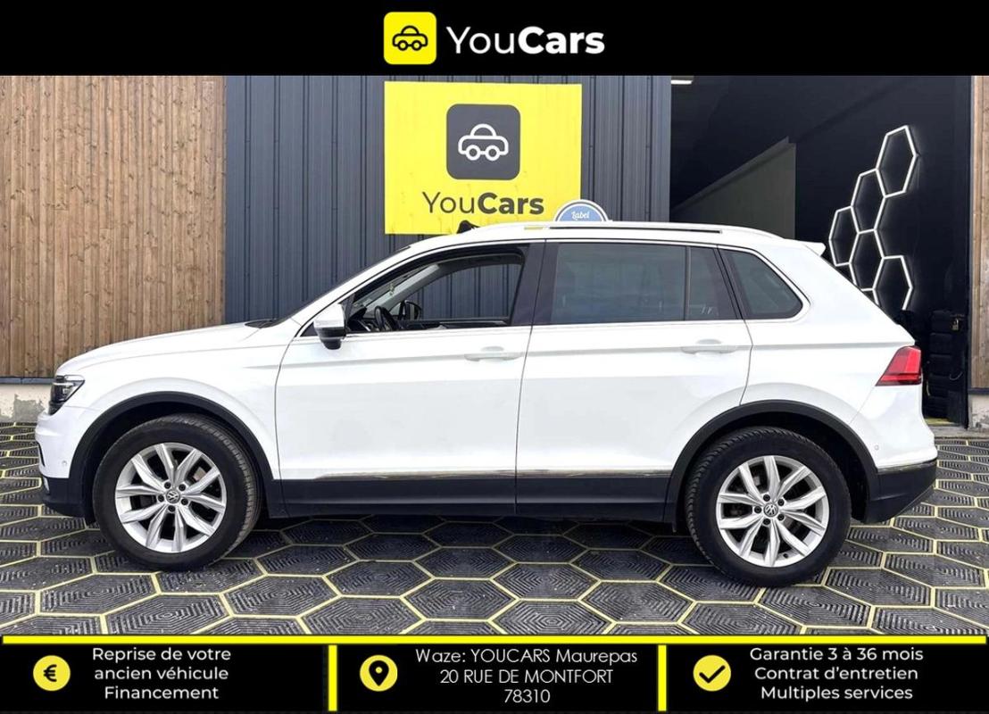Volkswagen Tiguan 2.0 TDi CARAT 4Motion DSG7 150 cv Boîte auto ENTRETIEN VOLKSWAGEN TOIT OUVRANT