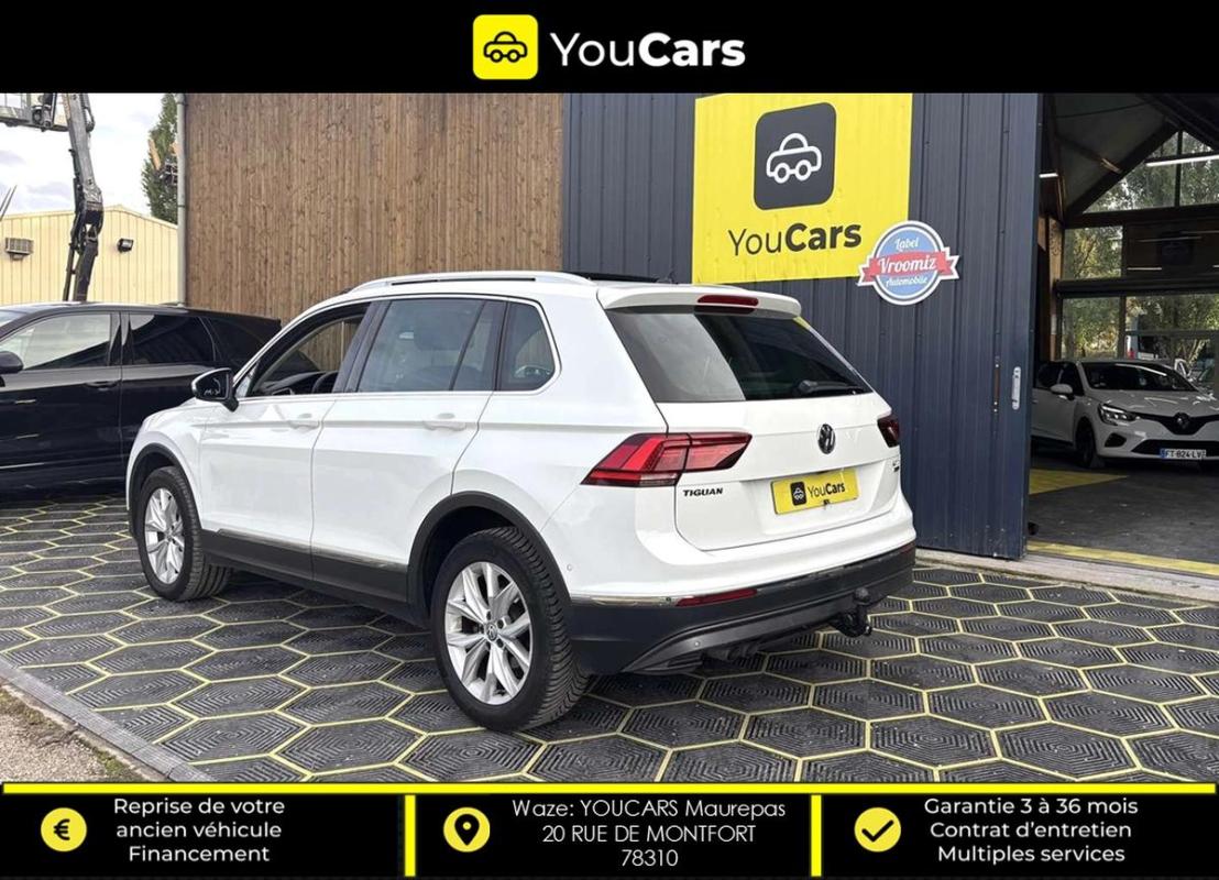 Volkswagen Tiguan 2.0 TDi CARAT 4Motion DSG7 150 cv Boîte auto ENTRETIEN VOLKSWAGEN TOIT OUVRANT