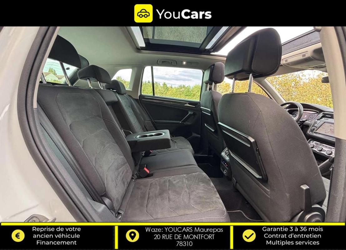 Volkswagen Tiguan 2.0 TDi CARAT 4Motion DSG7 150 cv Boîte auto ENTRETIEN VOLKSWAGEN TOIT OUVRANT