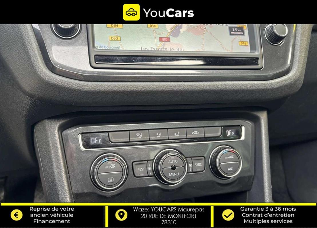 Volkswagen Tiguan 2.0 TDi CARAT 4Motion DSG7 150 cv Boîte auto ENTRETIEN VOLKSWAGEN TOIT OUVRANT