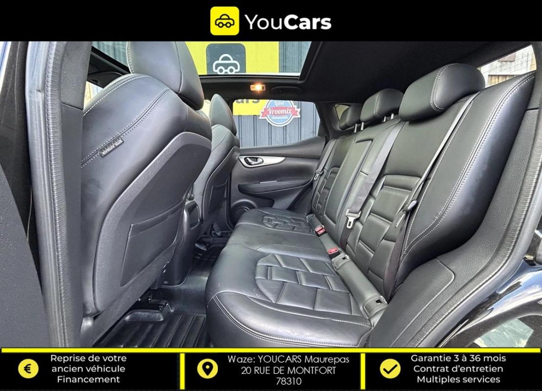 Nissan Qashqai TEKNA+ 1.7 dCi X-Tronic 150 cv BOITE AUTO - TOIT PANORAMIQUE SIEGES CHAUFFANTS AV