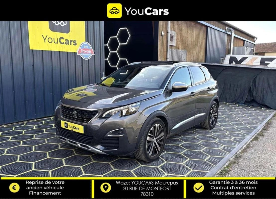Peugeot 3008 II GT 2.0 BlueHDi EAT6 180 cv Boîte auto TOIT OUVRANT INTERIEUR CUIR ENTRETIEN PEUGEOT