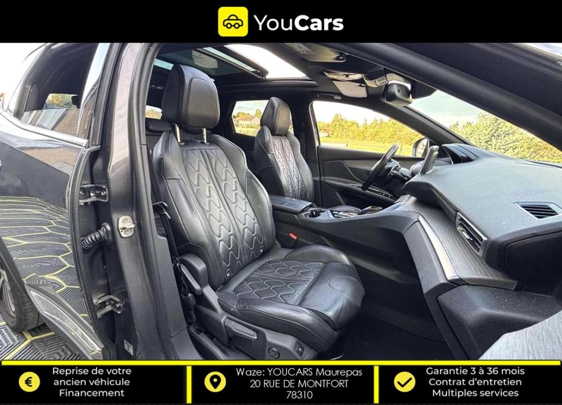 Peugeot 3008 II GT 2.0 BlueHDi EAT6 180 cv Boîte auto TOIT OUVRANT INTERIEUR CUIR ENTRETIEN PEUGEOT