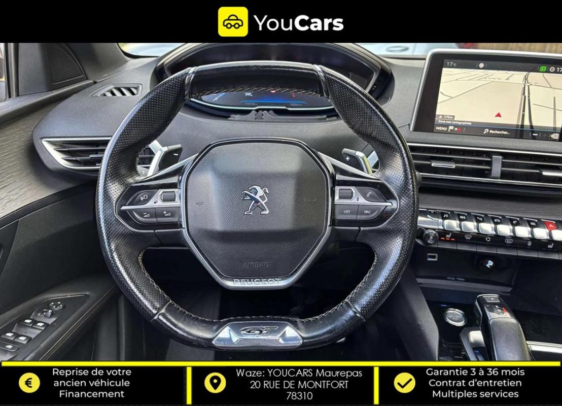 Peugeot 3008 II GT 2.0 BlueHDi EAT6 180 cv Boîte auto TOIT OUVRANT INTERIEUR CUIR ENTRETIEN PEUGEOT