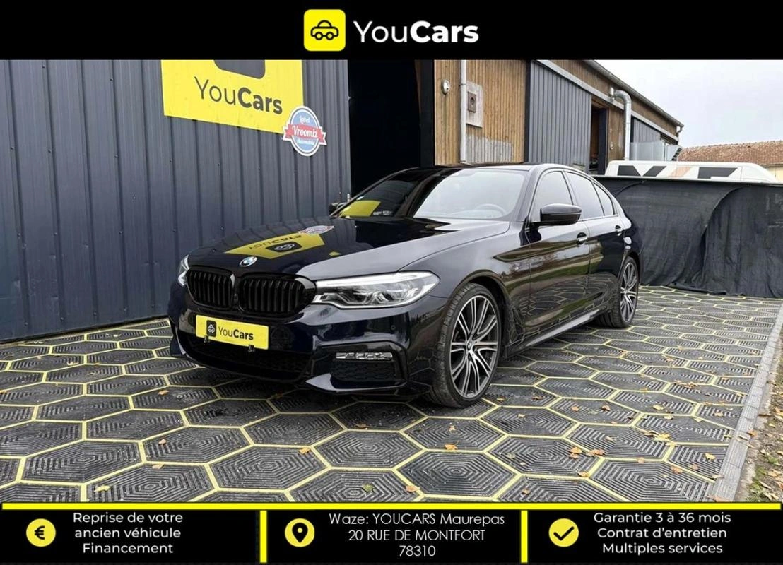 Bmw Serie 5 (G30) Berline 530d xDrive 3.0 d Steptronic8 265 cv Boîte auto PACK M ENTRETIEN BMW