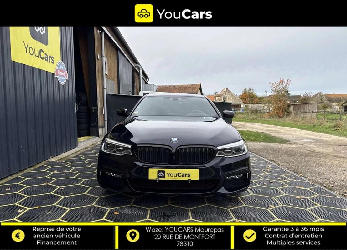 Bmw Serie 5 (G30) Berline 530d xDrive 3.0 d Steptronic8 265 cv Boîte auto PACK M ENTRETIEN BMW