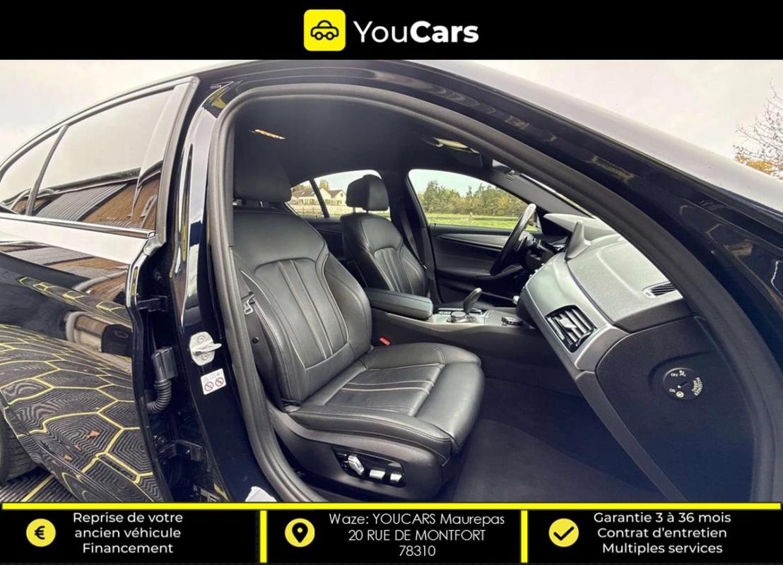 Bmw Serie 5 (G30) Berline 530d xDrive 3.0 d Steptronic8 265 cv Boîte auto PACK M ENTRETIEN BMW
