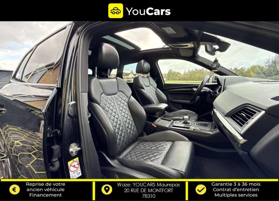 Audi SQ5 II 3.0 TDI V6 Hybrid Quattro Tiptronic8 347 cv Boîte auto FULL OPTYIONS ENTRETIEN A JOUR