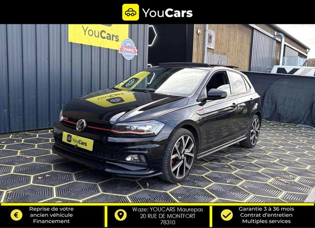 Volkswagen Polo 6 VI GTI 2.0 TFSI DSG6 200 cv Boîte auto TOIT OUVRANT ENTRETIEN A JOUR APPLE CARPLAY