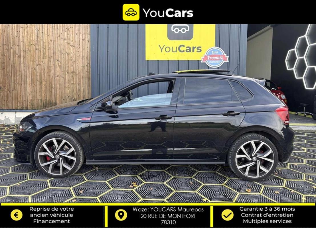 Volkswagen Polo 6 VI GTI 2.0 TFSI DSG6 200 cv Boîte auto TOIT OUVRANT ENTRETIEN A JOUR APPLE CARPLAY
