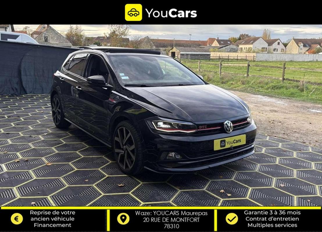 Volkswagen Polo 6 VI GTI 2.0 TFSI DSG6 200 cv Boîte auto TOIT OUVRANT ENTRETIEN A JOUR APPLE CARPLAY