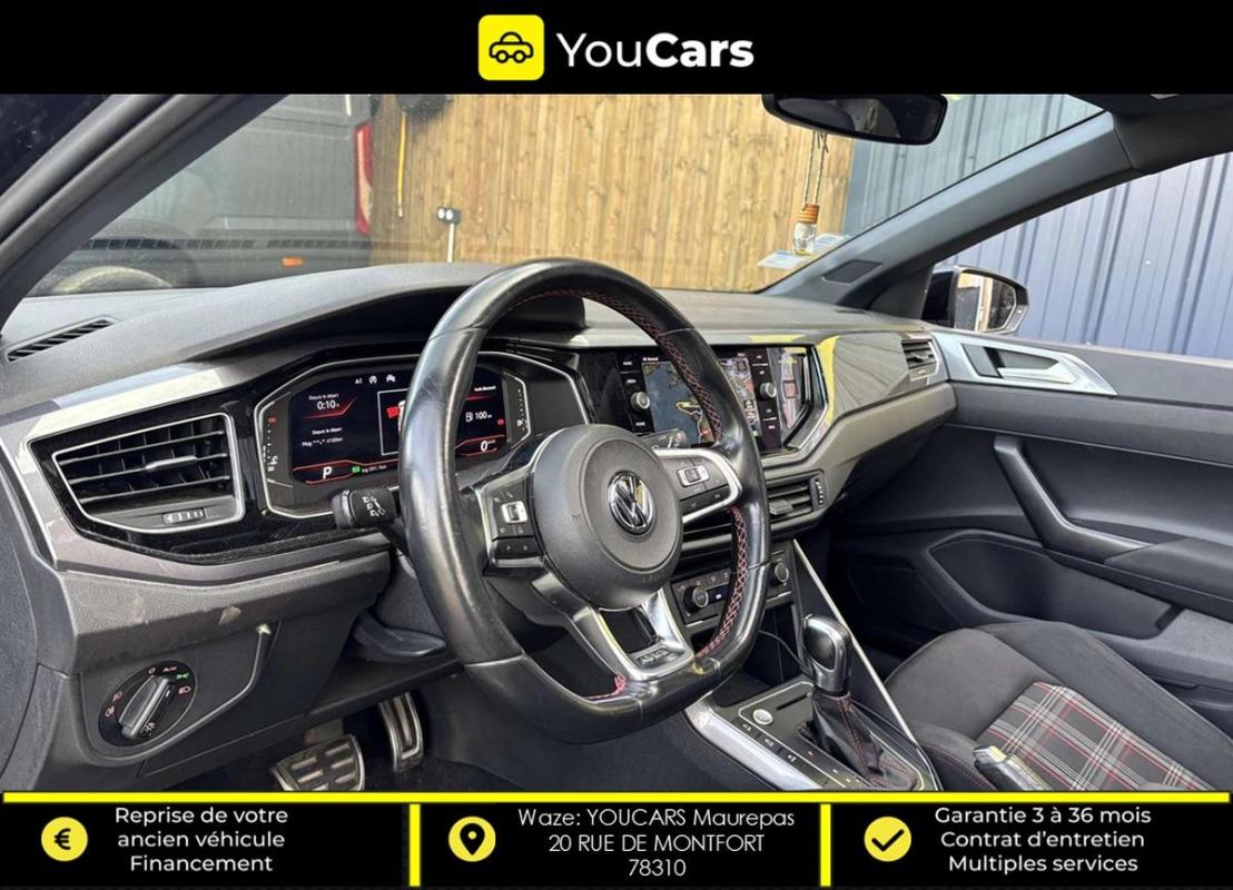 Volkswagen Polo 6 VI GTI 2.0 TFSI DSG6 200 cv Boîte auto TOIT OUVRANT ENTRETIEN A JOUR APPLE CARPLAY