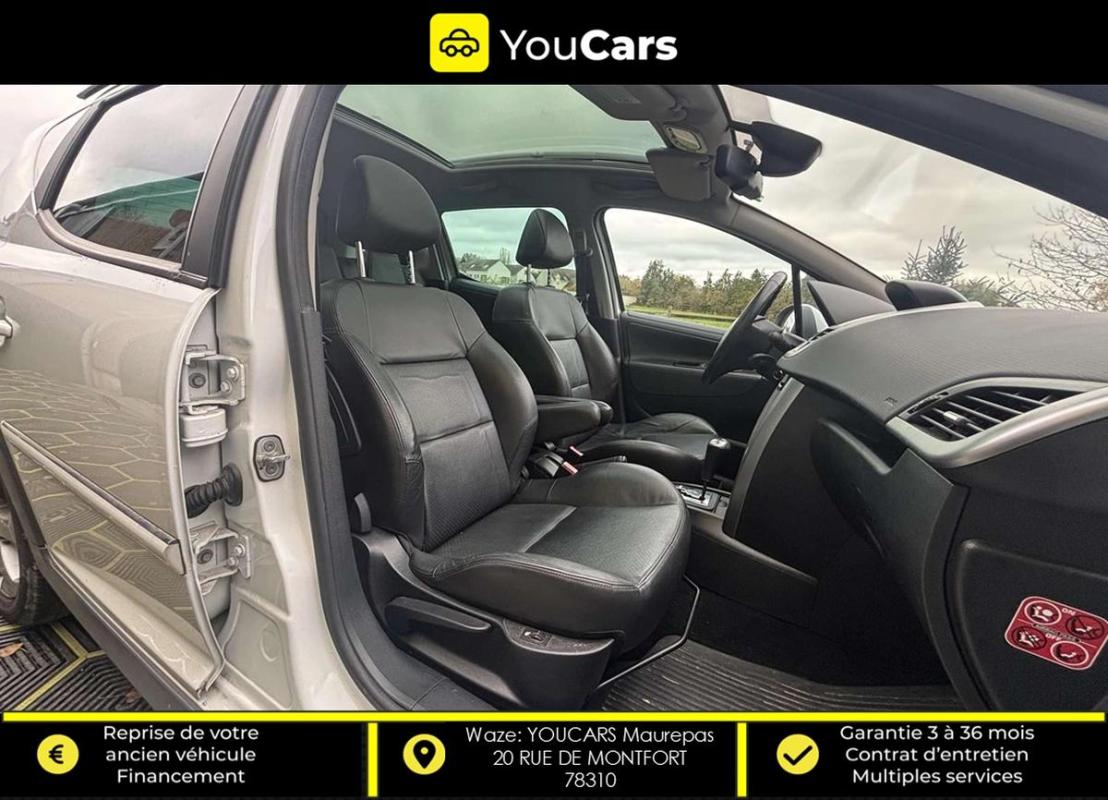 Peugeot 207 SW 1.6 VTi 120cv Boîte auto ENTRETIEN A JOUR SIEGES CHAUFFANTS INTERIEUR CUIR