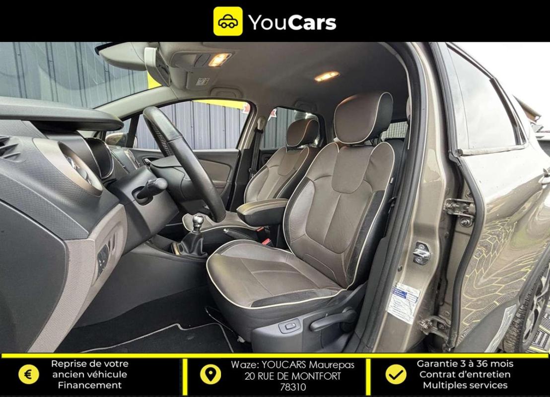 Renault Captur 1.5 dCi HYPNOTIC 90 cv ENTRETIEN A JOUR INTERIEUR CUIR SIEGES CHAUFFANTS 1 MAIN