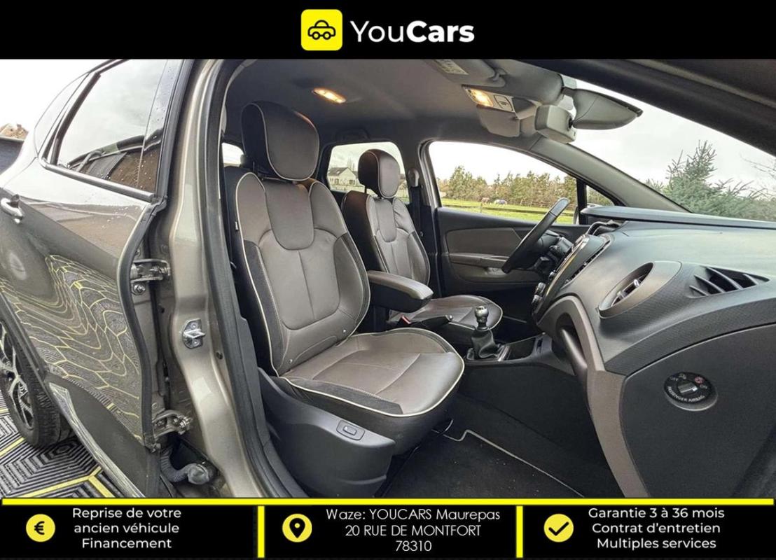Renault Captur 1.5 dCi HYPNOTIC 90 cv ENTRETIEN A JOUR INTERIEUR CUIR SIEGES CHAUFFANTS 1 MAIN